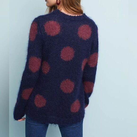 AG Adriano Goldschmied Ansley Polka Dot Sweater Size Small - Picture 2 of 6